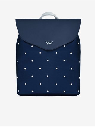 Tmavě modrý dámský puntíkovaný batoh VUCH Hasling 