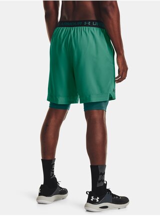 Zelené pánské sportovní kraťasy Under Armour Vanish Woven 2in1