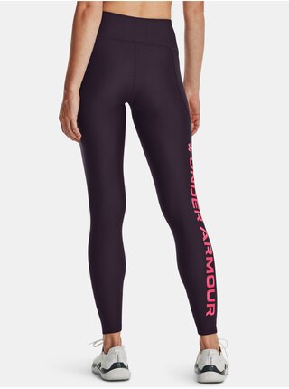 Vínové dámské sportovní legíny Under Armour Branded 