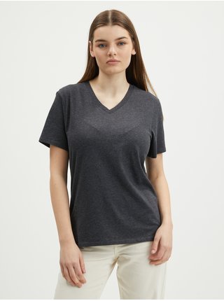 Tmavě šedé žíhané dámské tričko O'Neill