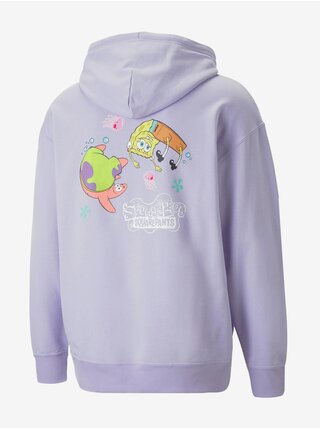 Světle fialová pánská mikina s kapucí Puma X Spongebob