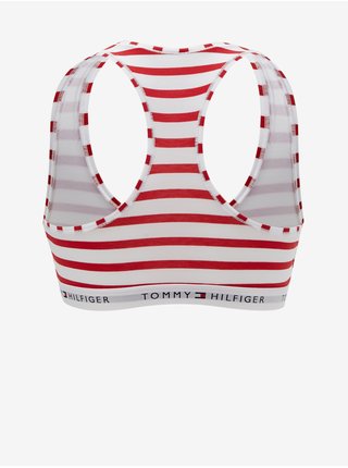 Bielo-červená dámska pruhovaná podprsenka Tommy Hilfiger Underwear