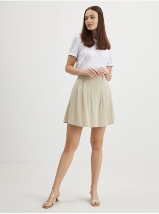 Béžová krátká sukně VILA Vero