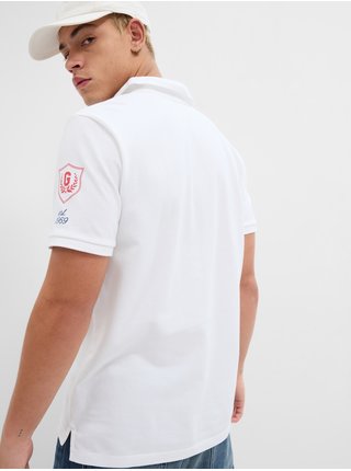 Bílé pánské polo tričko s logem GAP 