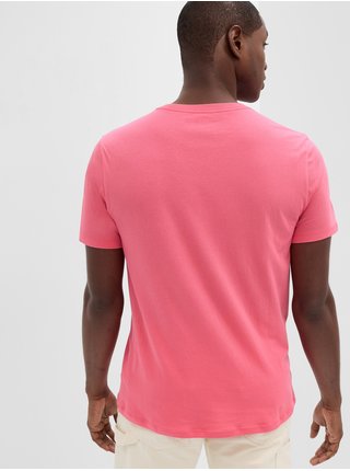 Růžové pánské tričko s logem GAP 