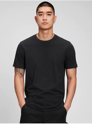 Černé pánské basic tričko GAP