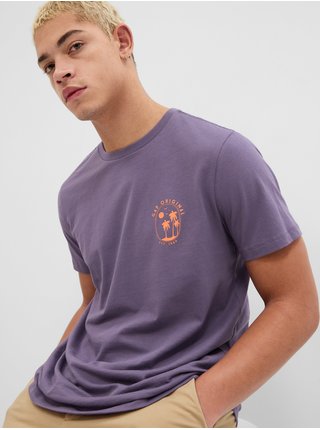 Tričká s krátkym rukávom pre mužov GAP - fialová, oranžová