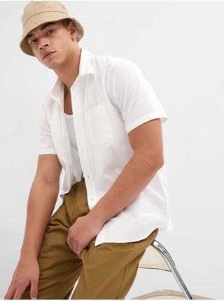 Bílá pánská košile s krátkým rukávem GAP