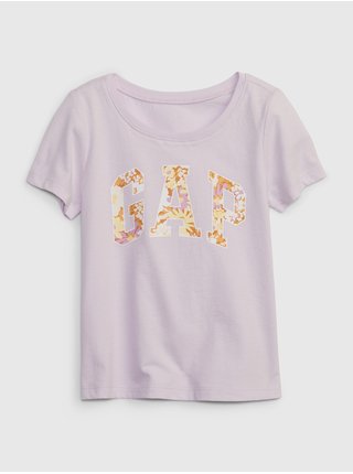 Světle fialové holčičí tričko s potiskem GAP   