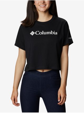 Tričká s krátkym rukávom pre ženy Columbia - čierna