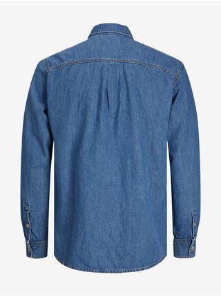 Modrá pánska džínsová košeľa Jack & Jones Felix