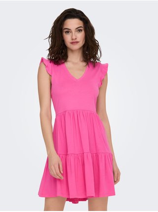Růžové dámské šaty ONLY May