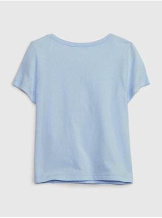 Světle modré holčičí tričko s logem GAP