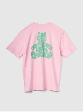 Ružové unisex tričko GAP