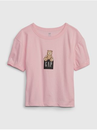 Růžové holčičí tričko GAP  