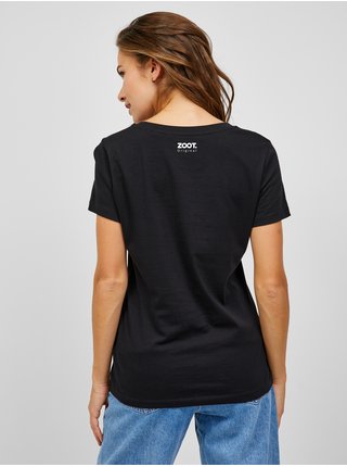 Černé dámské tričko s potiskem ZOOT.Original Šlapu na to 