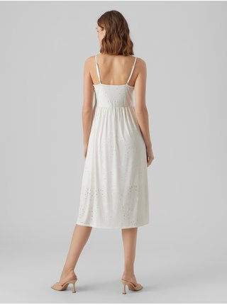 Bílé dámské vzorované šaty VERO MODA Camil