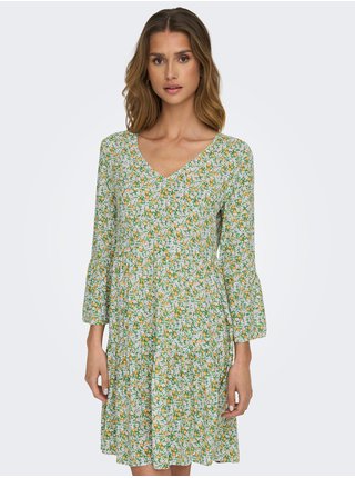 Světle zelené dámské květované šaty JDY Starr