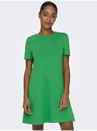 Zelené dámske basic šaty s vreckami ONLY May