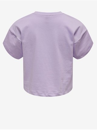 Svetlo fialové dievčenskú basic tričko ONLY Essa