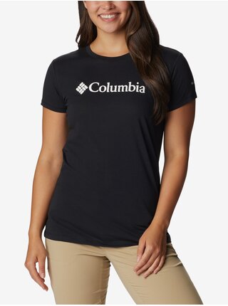 Tričká s krátkym rukávom pre ženy Columbia - čierna