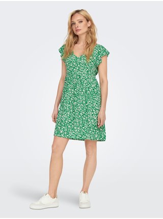 Zelené dámske kvetované šaty JDY Starr
