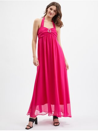 Růžové dámské maxi šaty ORSAY  