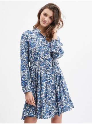 Košeľové šaty pre ženy ORSAY - modrá, biela