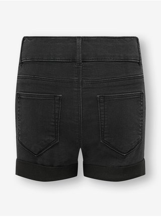 Čierne dievčenské džínsové kraťasy ONLY Carmen