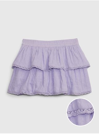 Světle fialová holčičí kraťasová sukně GAP