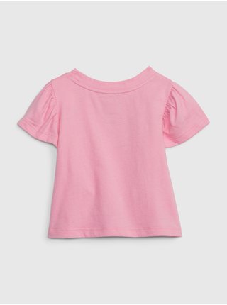 Růžové holčičí tričko s potiskem GAP  