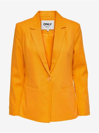 Oranžové dámské lněné sako ONLY Lola-Caro