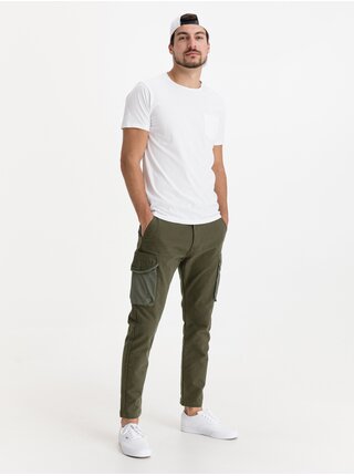 Voľnočasové nohavice pre mužov Salsa Jeans - zlatá, hnedá