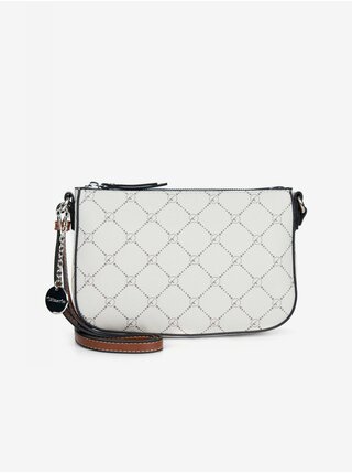 Krémová dámská vzorovaná crossbody kabelka Tamaris Anastasia Classic