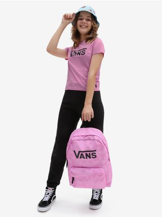 Růžové holčičí tričko VANS Flying Crew Girls