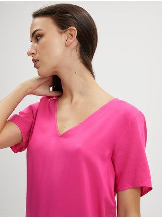 Topy a tričká pre ženy VILA - tmavoružová