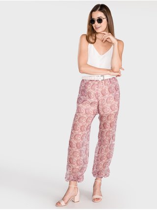 Nohavice pre ženy TWINSET - ružová