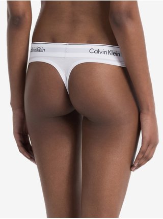 Bílá dámská tanga Thong Strings Calvin Klein Underwear