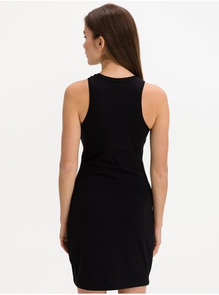 Černé dámské krátké šaty Calvin Klein Jeans Logo Trim
