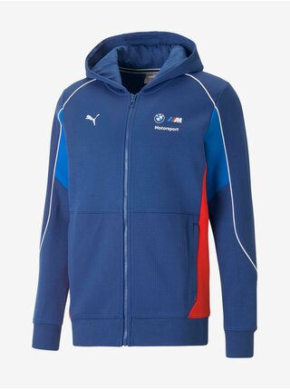 Mikiny s kapucou pre mužov Puma - modrá