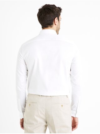 Biela pánska košeľa Celio Dawedding1
