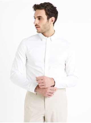Bílá pánská košile Celio Dawedding1   