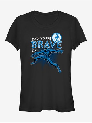 Černé dámské tričko ZOOT.Fan Marvel Brave Like Dad 