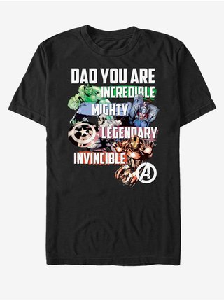Černé pánské tričko ZOOT.Fan Marvel Avenger Dad   