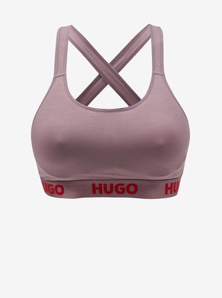 Fialová dámská sportovní podprsenka Hugo Boss