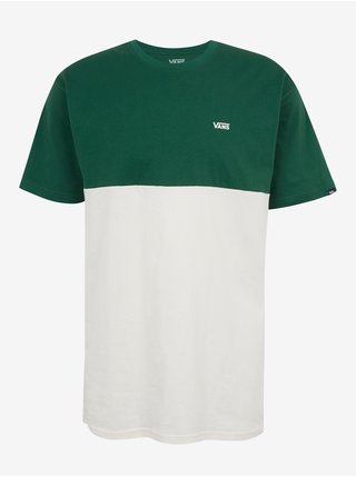 Bílo-zelené pánské tričko VANS Colorblock
