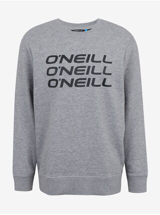 Šedá pánská žíhaná mikina O'Neill Triple Stack 