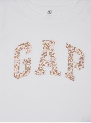 Bílé holčičí tričko Gap