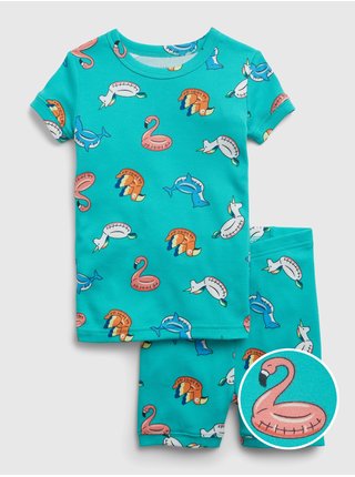 Tyrkysové chlapčenské vzorované pyžamo Gap