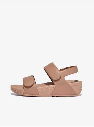 Béžové dámske kožené sandále FitFlop Lulu
